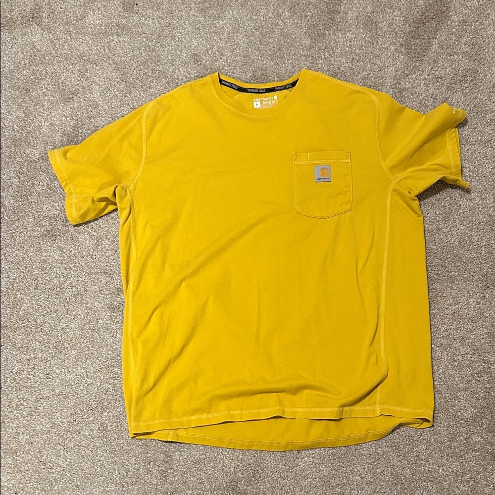 Carhartt Men's Mustard Short Sleeve Tee